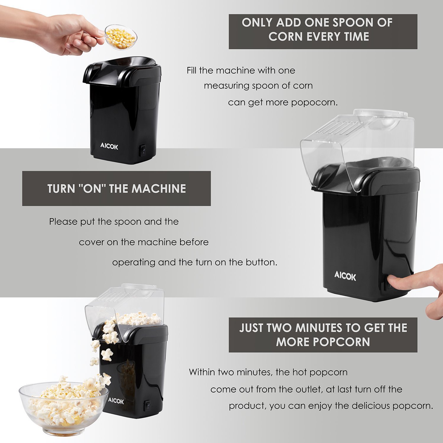 Mini Popcorn Machine Children's Electric Household Small Household Appliance Machine Automatic Popcorn Machine Foreign Trade European and American Regulations Mini Popcorn Machine Children's Electric Household Small Household Appliance Machine Automatic Popcorn Machine Foreign Trade European and American Regulations