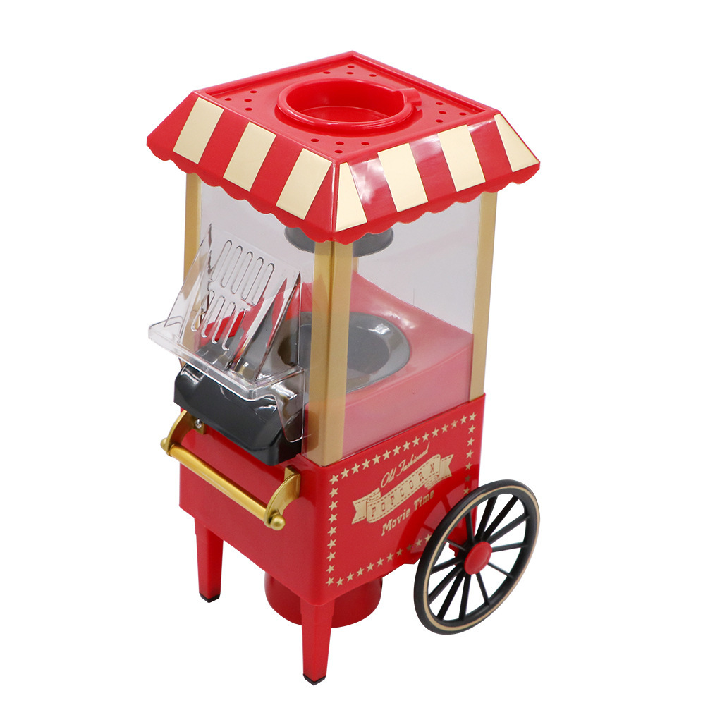 Household Trolley Popcorn Machine Creative Gifts Family Popcorn Machine Factory Foreign Trade European and American Standard Factory Wholesale