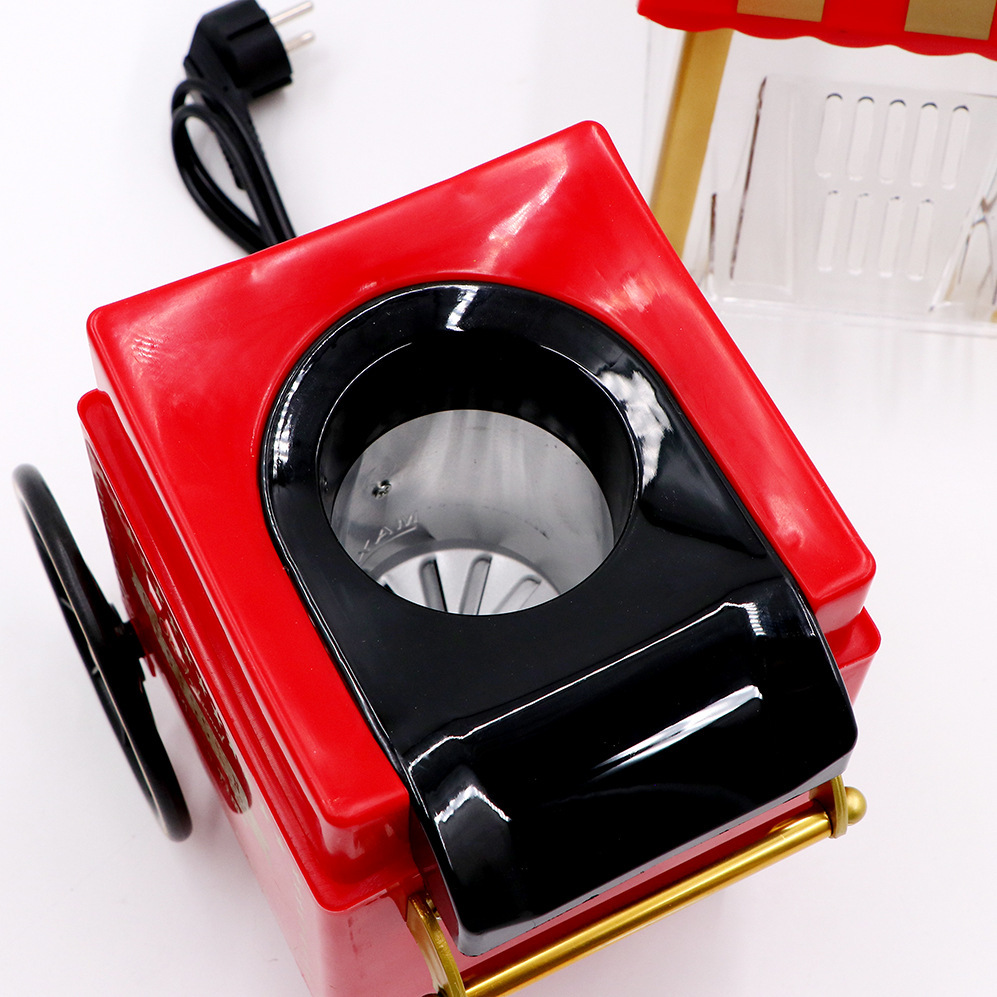 Household Trolley Popcorn Machine Creative Gifts Family Popcorn Machine Factory Foreign Trade European and American Standard Factory Wholesale