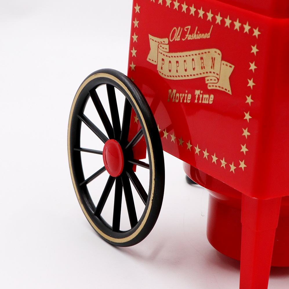 Household Trolley Popcorn Machine Creative Gifts Family Popcorn Machine Factory Foreign Trade European and American Standard Factory Wholesale