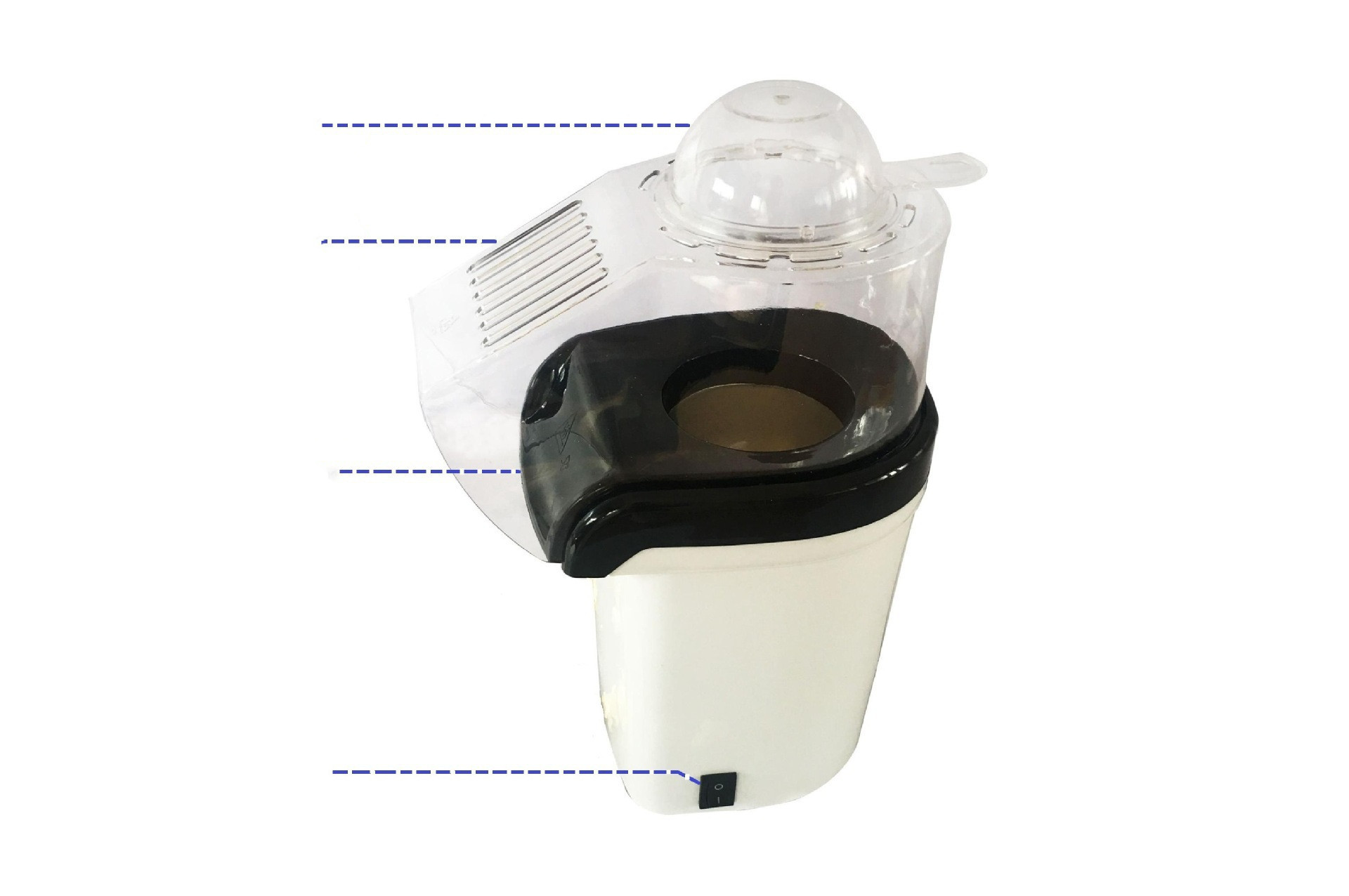 New Mini Popcorn Machine Household Wind-Blowing Small Automatic Electric Children Popcorn Machine Foreign Trade Small Household Appliances