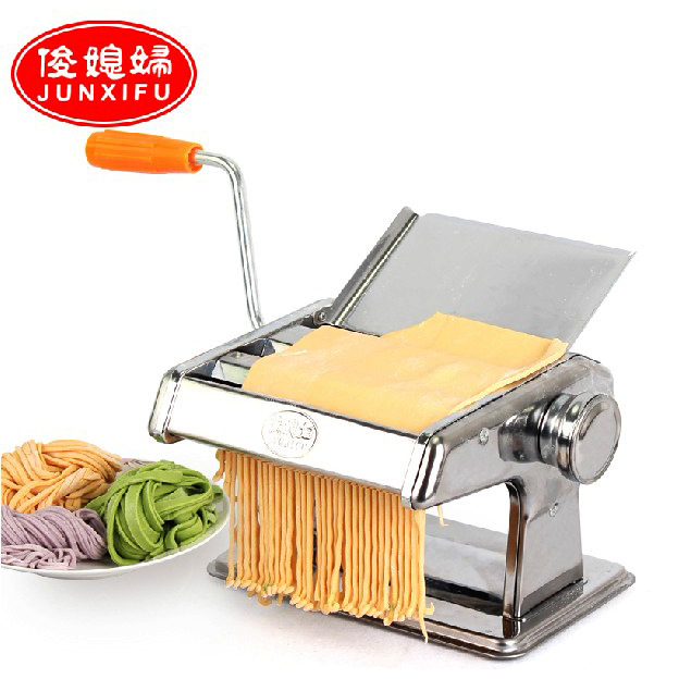 Jundaughter-in-Law Household Multi-Functional Two-Knife Noodle Press Stainless Steel Manual Noodles Dumpling Wrapper Machine Factory Direct Sales