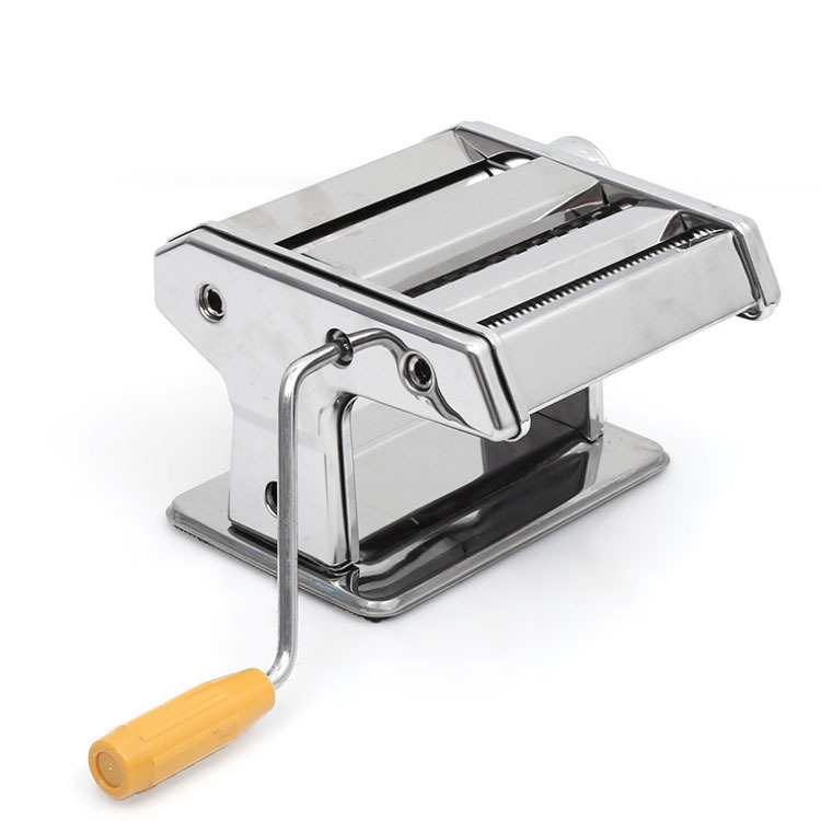 Household Noodle Machine Small Multi-Functional Noodle Press Manual Stainless Steel Dough Rolling Machine Dumplings Wonton Wrapper Stall Exhibition