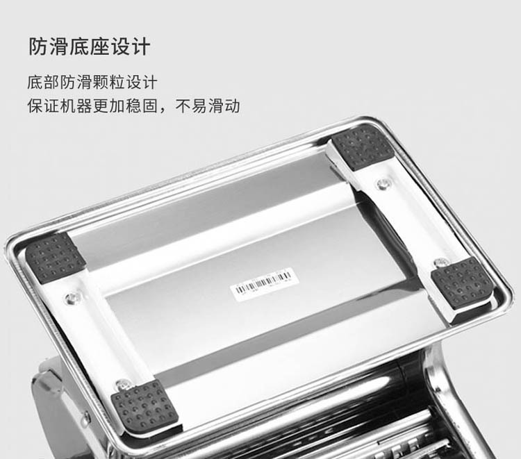 Household Noodle Machine Small Multi-Functional Noodle Press Manual Stainless Steel Dough Rolling Machine Dumplings Wonton Wrapper Stall Exhibition