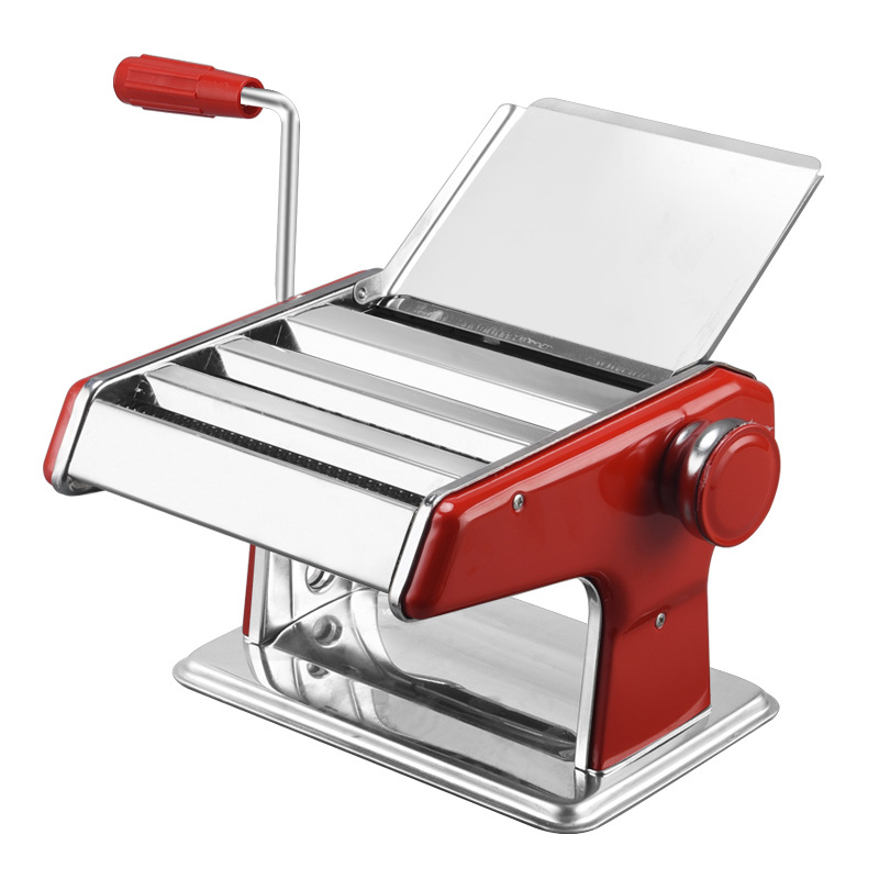 Household Noodle Machine Small Multi-Functional Noodle Press Manual Stainless Steel Dough Rolling Machine Dumpling Wonton Skin Machine