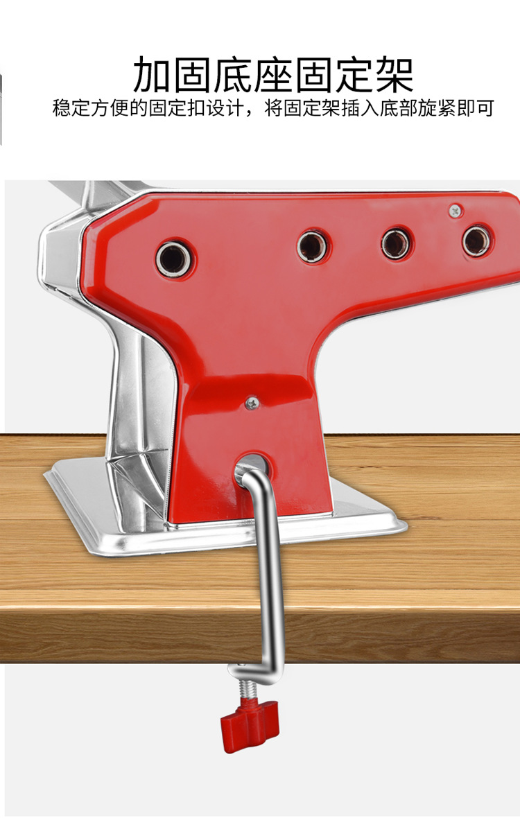 Household Noodle Machine Small Multi-Functional Noodle Press Manual Stainless Steel Dough Rolling Machine Dumpling Wonton Skin Machine