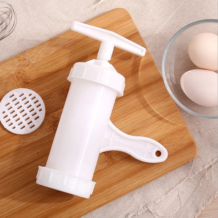 Fengren Multi-Functional Plastic Noodle Press Small Hand-Operated Noodle Maker Kitchen Household Manual Plastic Noodle Squeezer