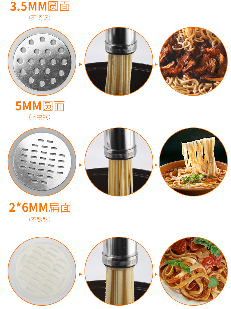 Wholesale Household Buck Wheat Noodle Maker Manual Baking Vermicelli Noodle Press Heluo Machine Noodle Pressing Machine Stainless Steel Buck Wheat Noodle Maker