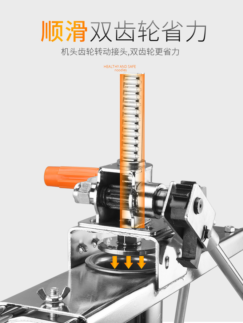 Wholesale Household Buck Wheat Noodle Maker Manual Baking Vermicelli Noodle Press Heluo Machine Noodle Pressing Machine Stainless Steel Buck Wheat Noodle Maker