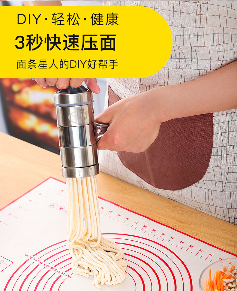 Stainless Steel Dough Cutting Machine Small Noodle Maker Household Noodle Press Hand Squeeze Fantastic Noodle Maker Manual Manual