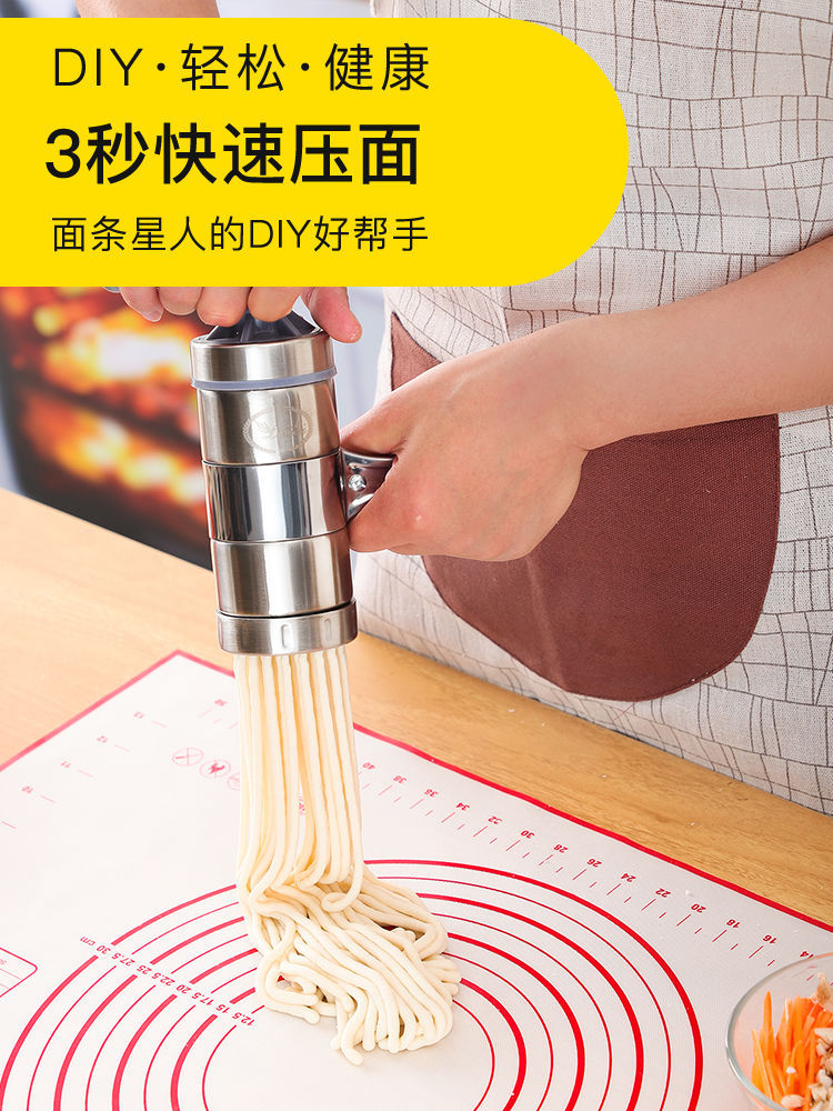 Stainless Steel Dough Cutting Machine Small Noodle Maker Household Noodle Press Hand Squeeze Fantastic Noodle Maker Manual Manual