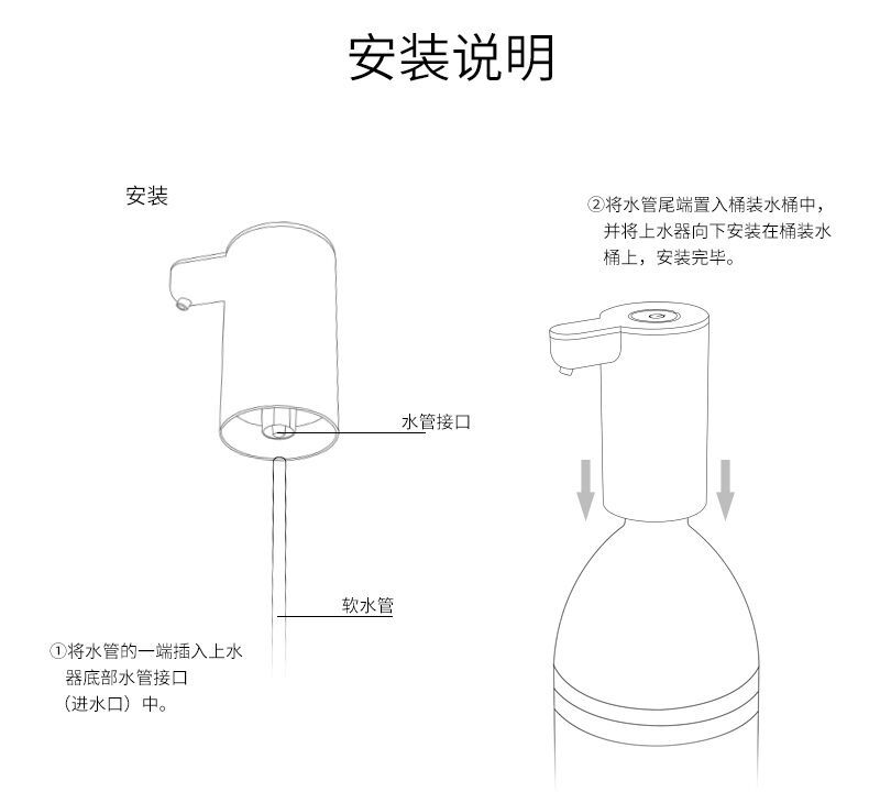 Factory Wholesale Barreled Water Pump Electric Drinking Water Mineral Water Automatic Water Dispenser Rechargeable Household Water-Absorbing Machine