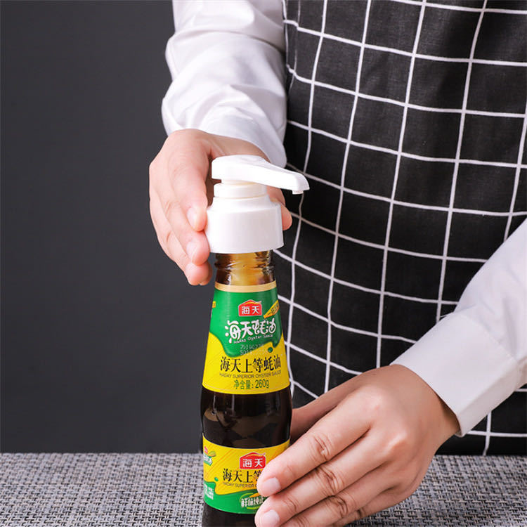 Oyster Sauce Bottle Nozzle Oiler Squeezing Machine Household Oyster Sauce Press Type Oyster Sauce Bottle Press Nozzle Nozzle Pump Head Squeeze Oil Consumption Artifact
