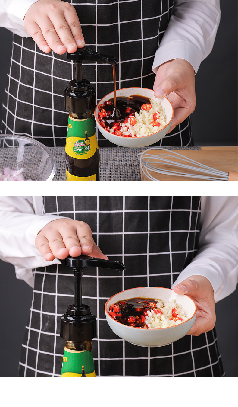 Oyster Sauce Bottle Nozzle Oiler Squeezing Machine Household Oyster Sauce Press Type Oyster Sauce Bottle Press Nozzle Nozzle Pump Head Squeeze Oil Consumption Artifact