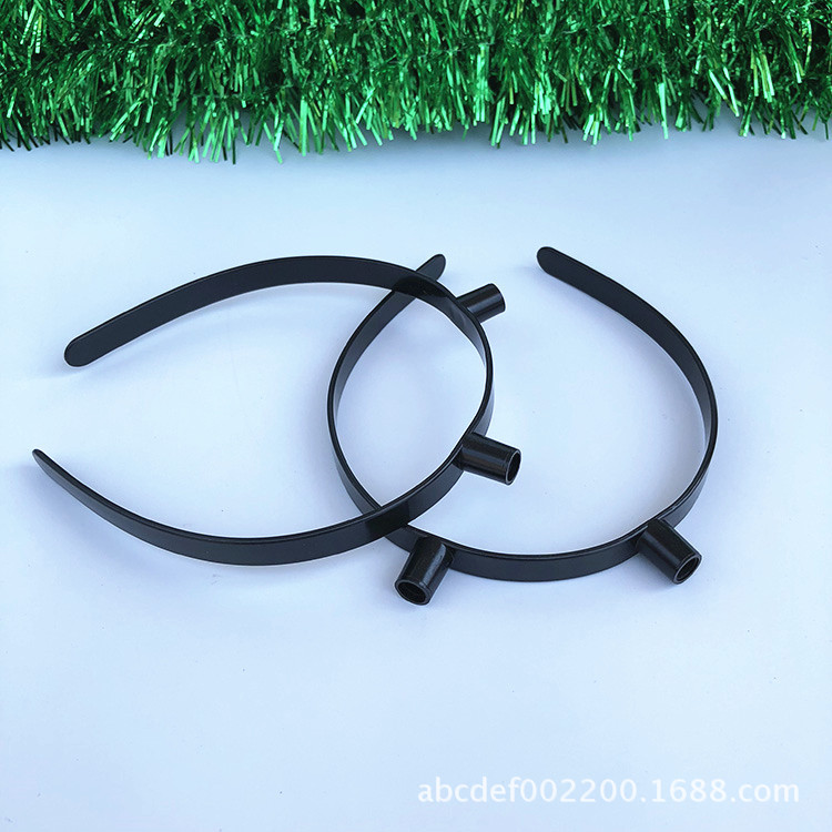 Factory Direct Sales 10mm Flat Toothed Black Plastic Environmental Protection Rounded Corner Head Buckle DIY Hairband Semi-Finished Products Wholesale Factory Direct Sales 10mm Flat Toothed Black Plastic Environmental Protection Rounded Corner Head Buckle DIY Hairband Semi-Finished Products Wholesale