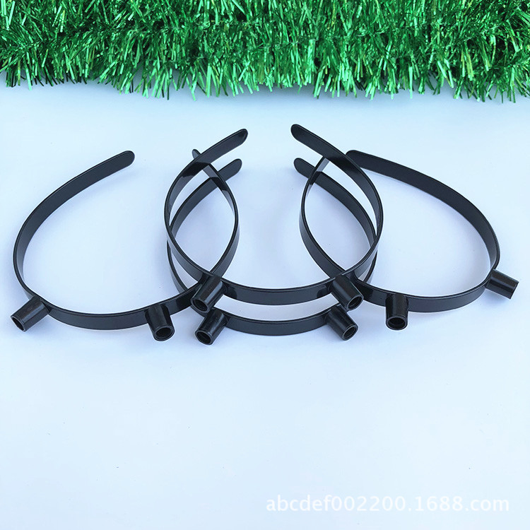 Factory Direct Sales 10mm Flat Toothed Black Plastic Environmental Protection Rounded Corner Head Buckle DIY Hairband Semi-Finished Products Wholesale Factory Direct Sales 10mm Flat Toothed Black Plastic Environmental Protection Rounded Corner Head Buckle DIY Hairband Semi-Finished Products Wholesale