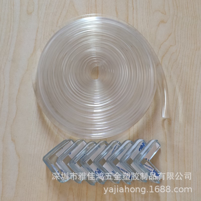 Silicone PVC Transparent Bumper Strip Child Bump Prevention Safety Protection Bumper Table Corner Glass Multifunctional Corner Guard