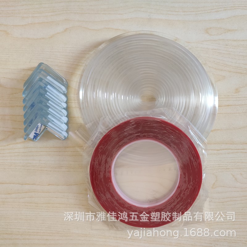 Silicone PVC Transparent Bumper Strip Child Bump Prevention Safety Protection Bumper Table Corner Glass Multifunctional Corner Guard