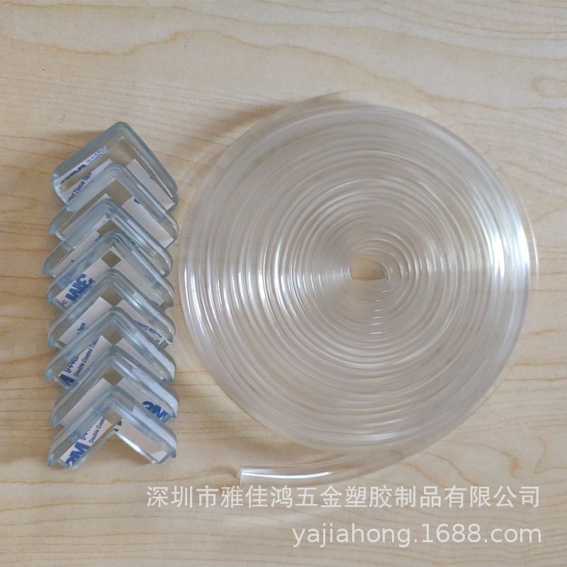 Silicone PVC Transparent Bumper Strip Child Bump Prevention Safety Protection Bumper Table Corner Glass Multifunctional Corner Guard