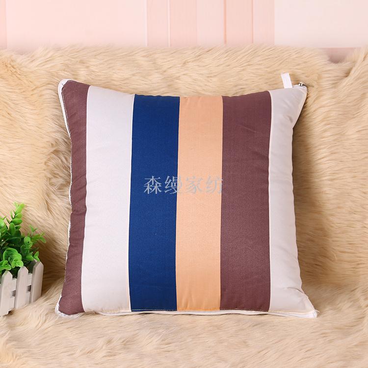 Chemical Fiber Throw Pillows Quilt Plaid & Printed Lumbar Support Pillow Mat Car Air Conditioner Quilt Factory Direct Sales Chemical Fiber Throw Pillows Quilt Plaid & Printed Lumbar Support Pillow Mat Car Air Conditioner Quilt Factory Direct Sales