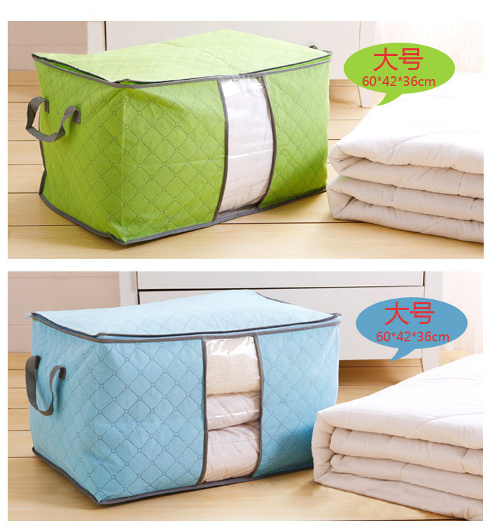 Large Colorful Bamboo Charcoal Visual Window Non-Woven Tote Bag Household Storage Bag Quilt Organizer Bag Travel Luggage Bag Large Colorful Bamboo Charcoal Visual Window Non-Woven Tote Bag Household Storage Bag Quilt Organizer Bag Travel Luggage Bag