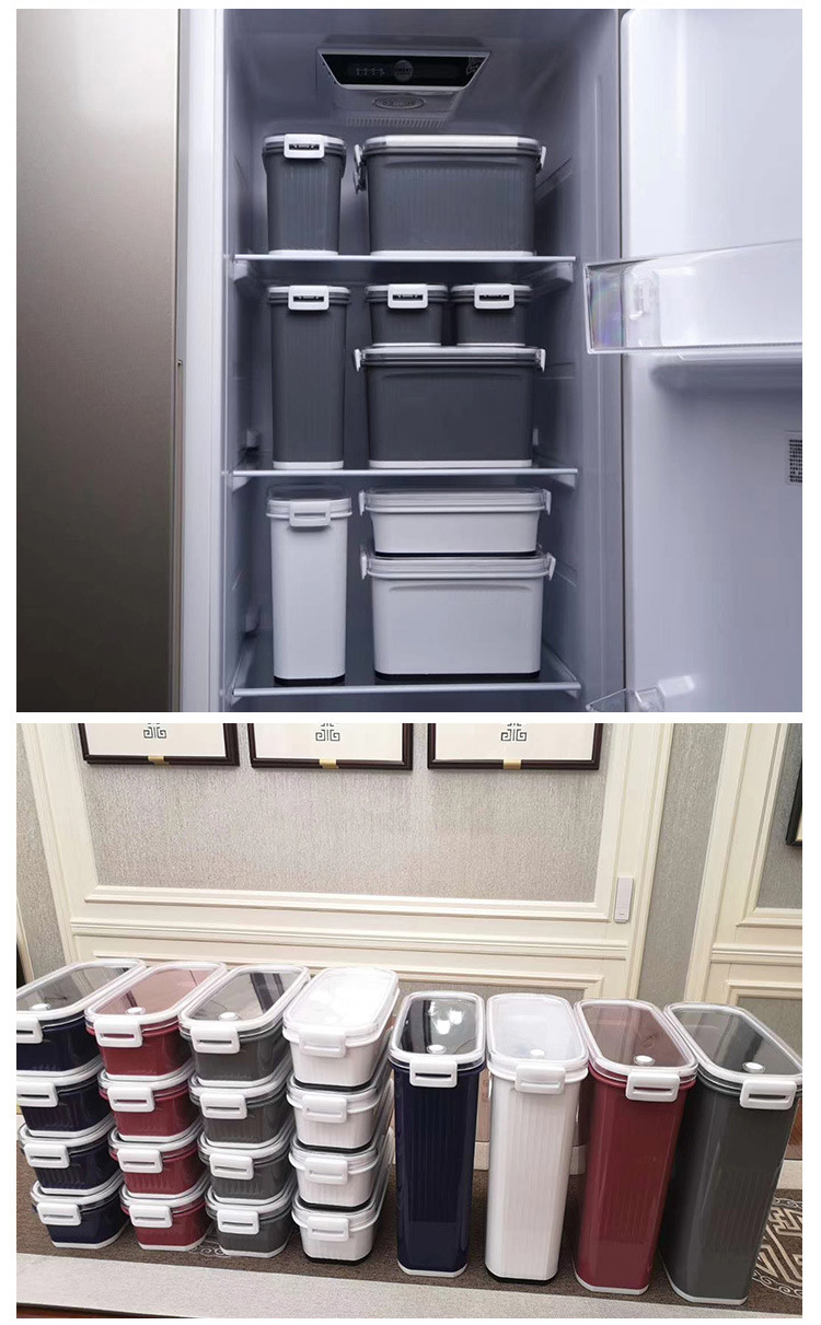 Currently Available Wholesale Lunch Box Microwave Dedicated Fresh-Keeping Box Lunch Box Set Lunch Box with Lid Rectangular and round Fresh Bowl