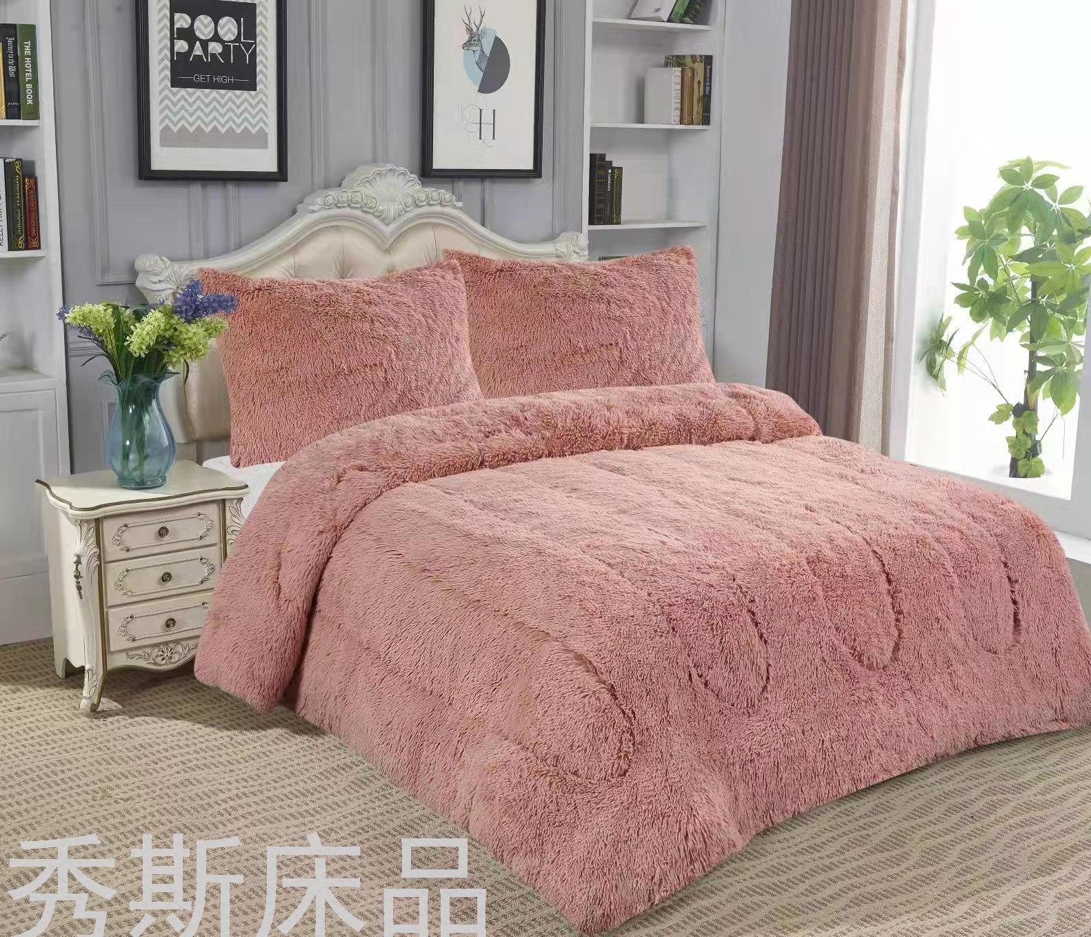 Cross-Border Amazon Quilt Cover Three-Piece Plush Winter Quilt Four-Piece South American Bedding Foreign Trade Quilt Velvet Blanket Cross-Border Amazon Quilt Cover Three-Piece Plush Winter Quilt Four-Piece South American Bedding Foreign Trade Quilt Velvet Blanket