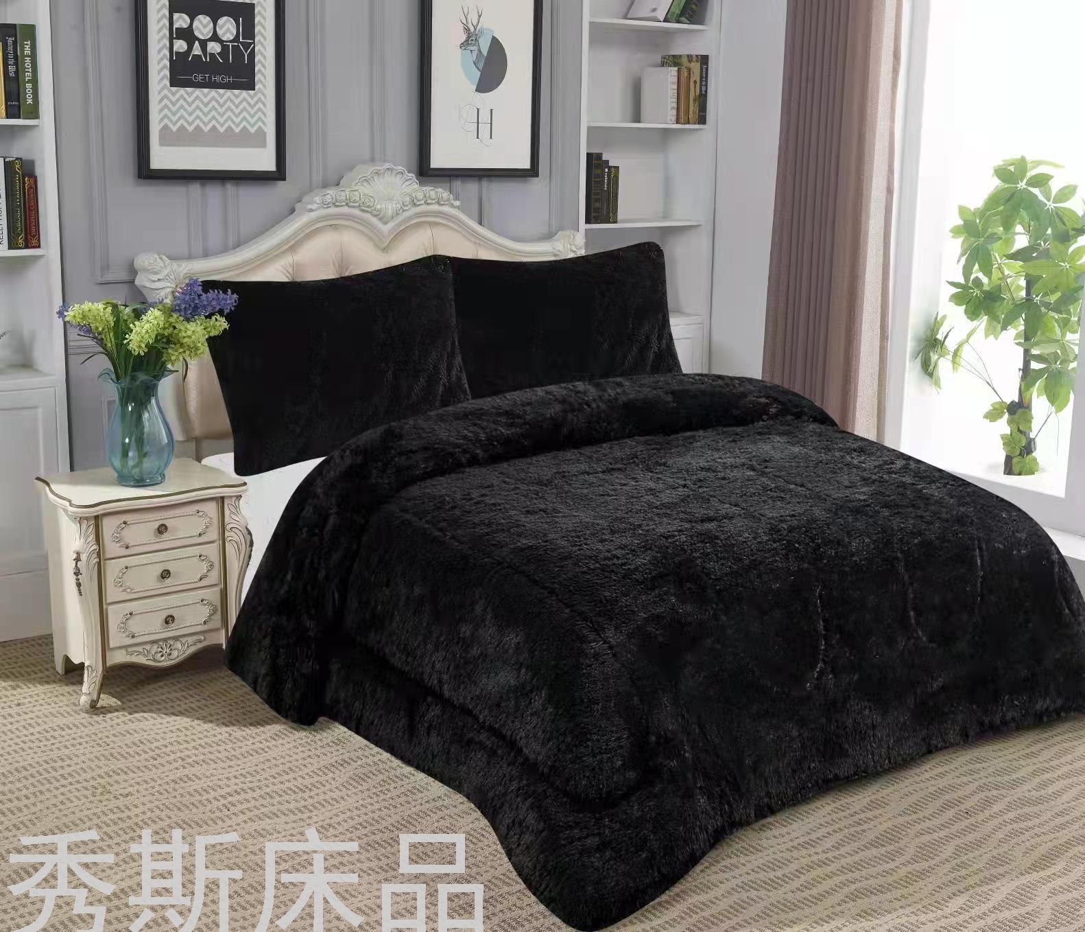 Cross-Border Amazon Quilt Cover Three-Piece Plush Winter Quilt Four-Piece South American Bedding Foreign Trade Quilt Velvet Blanket Cross-Border Amazon Quilt Cover Three-Piece Plush Winter Quilt Four-Piece South American Bedding Foreign Trade Quilt Velvet Blanket