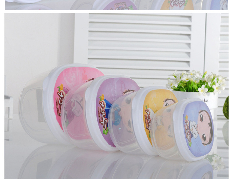 Plastic fresh-keeping box accessories accessories tool box parts storage box jewelry sample small round box fresh-keeping box