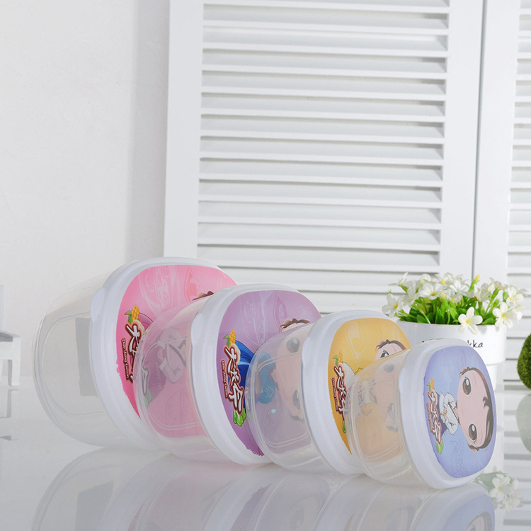 Plastic fresh-keeping box accessories accessories tool box parts storage box jewelry sample small round box fresh-keeping box