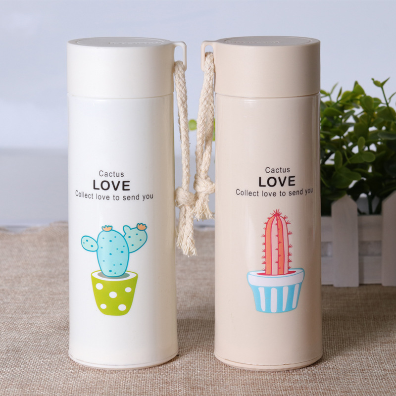 Creative Succulent Plastic Shell Business Glass Cup Advertising Promotion Push Gift Cup into the Store Gift Cup Customized Logo