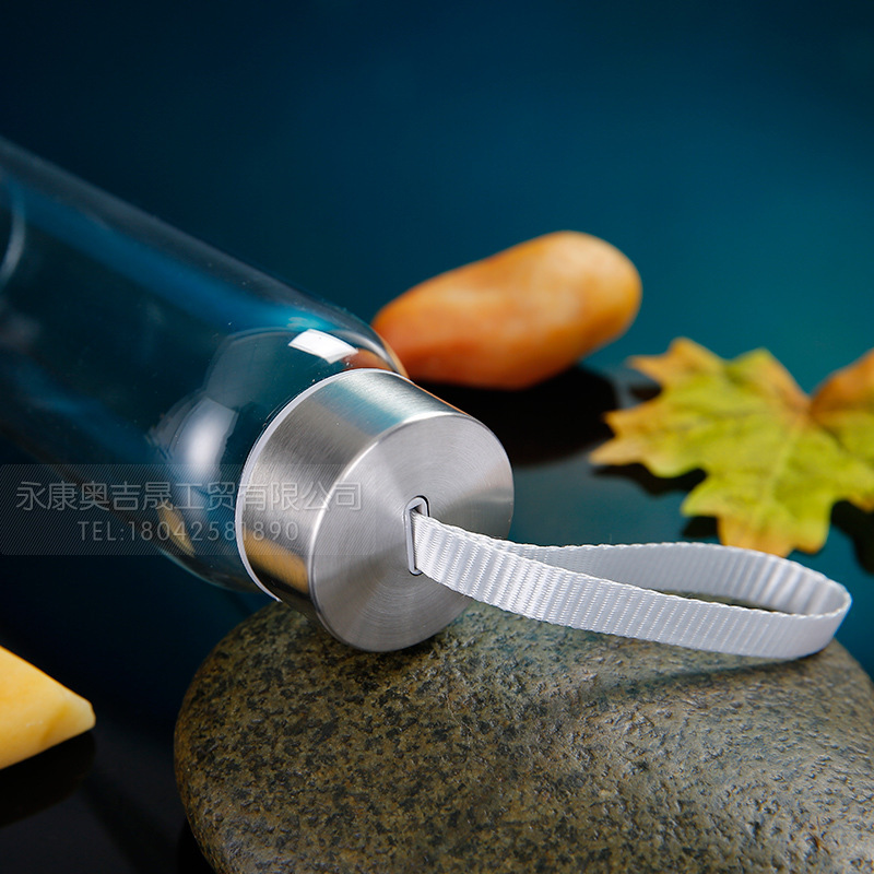 High Temperature Resistant Fashion Water Cup Portable Sports Water Bottle Creative Glass Cup Tea Cup Glass Logo