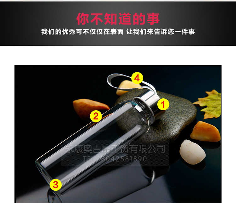 High Temperature Resistant Fashion Water Cup Portable Sports Water Bottle Creative Glass Cup Tea Cup Glass Logo High Temperature Resistant Fashion Water Cup Portable Sports Water Bottle Creative Glass Cup Tea Cup Glass Logo