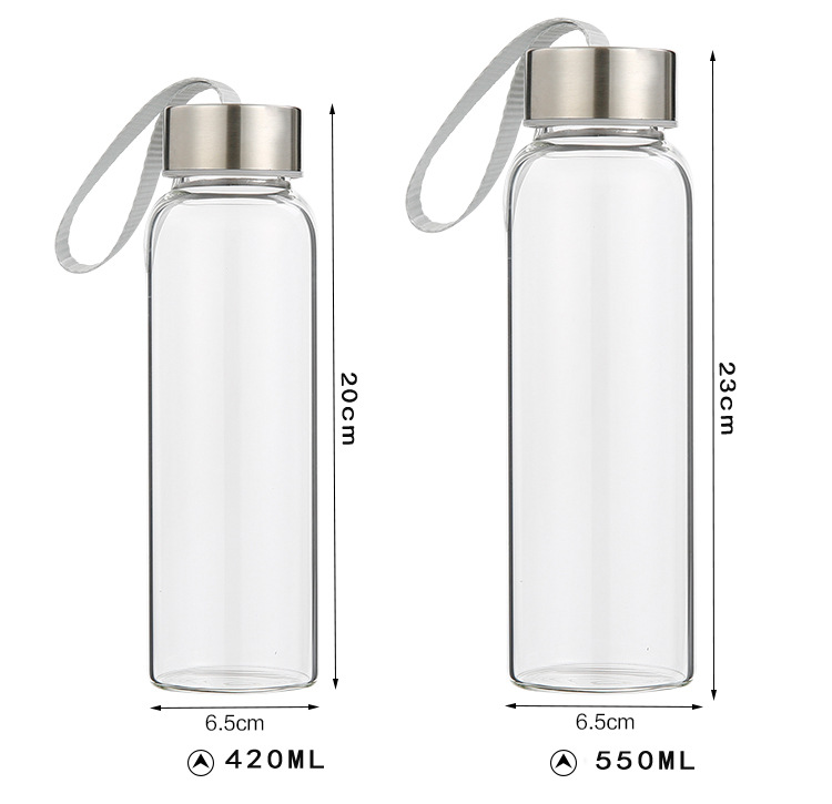 High Temperature Resistant Fashion Water Cup Portable Sports Water Bottle Creative Glass Cup Tea Cup Glass Logo High Temperature Resistant Fashion Water Cup Portable Sports Water Bottle Creative Glass Cup Tea Cup Glass Logo