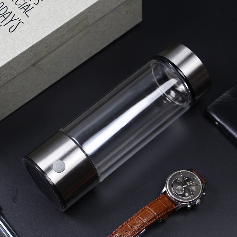  Hydrogen-Rich Water Cup Sale Gift Health Glass Cup Plain Water Cup OEM Rich Hydrogen Water Cup