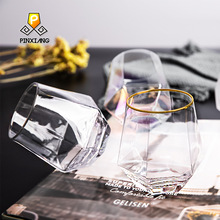  European-Style Vintage Embossed Phnom Penh Taiyanghua Glass Cup Heat-Resistant Breakfast Cup Fruit Decorative Wine Glas