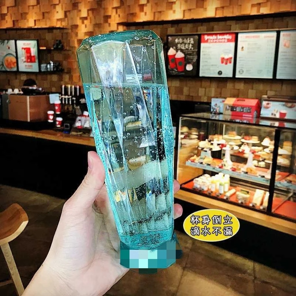 Korean Version of Instagram Lovers Cup Diamond Cup to push the small gift Cup Customized Logo Glass Cup Printing Creative Water Cup Korean Version of Instagram Lovers Cup Diamond Cup to push the small gift Cup Customized Logo Glass Cup Printing Creative Water Cup