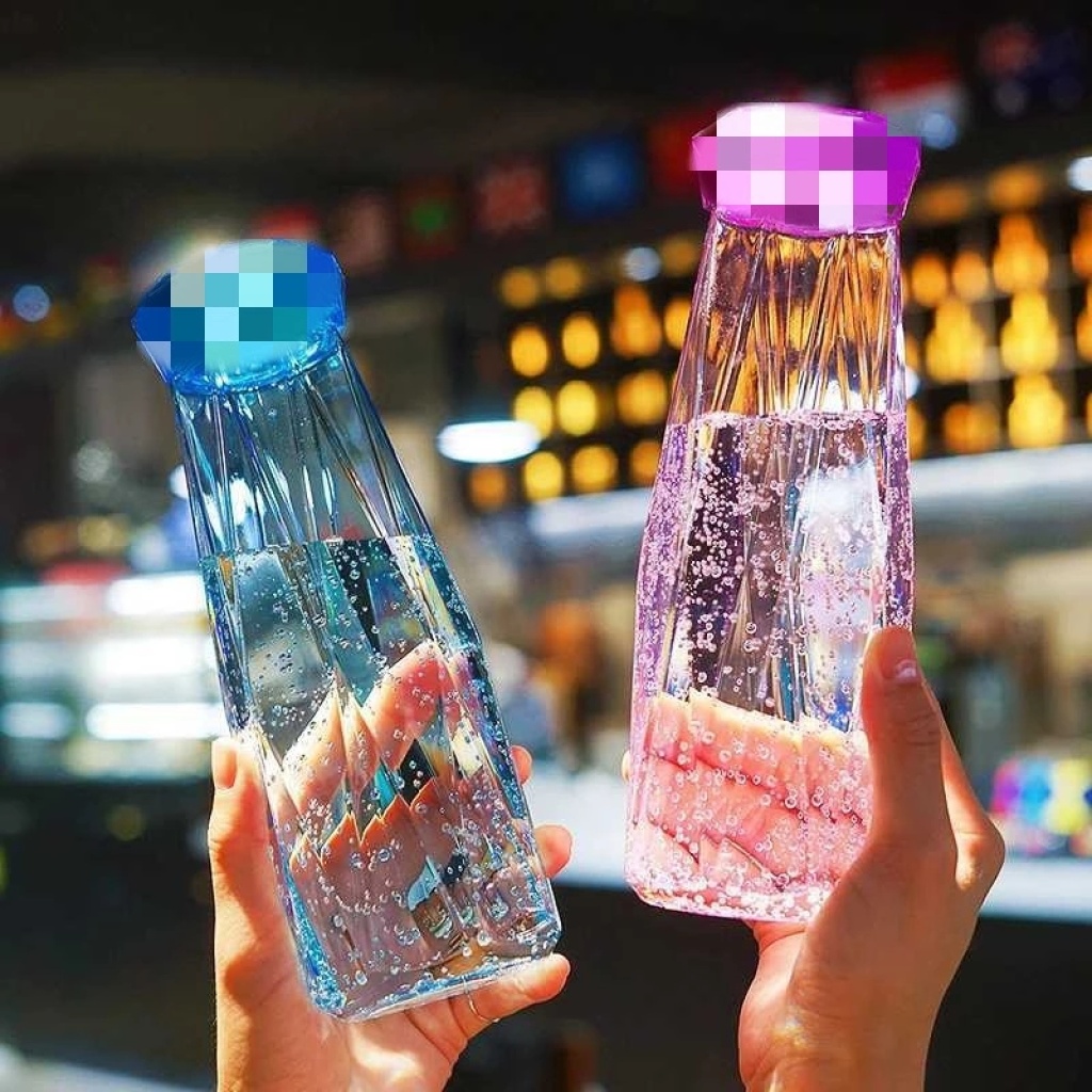 Korean Version of Instagram Lovers Cup Diamond Cup to push the small gift Cup Customized Logo Glass Cup Printing Creative Water Cup Korean Version of Instagram Lovers Cup Diamond Cup to push the small gift Cup Customized Logo Glass Cup Printing Creative Water Cup