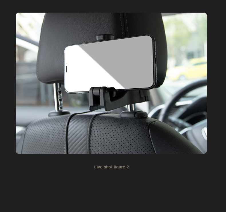 Car Hidden Creative New Lock Hook Car Multi-Function Rear Row On-Board Phone Holder Hook