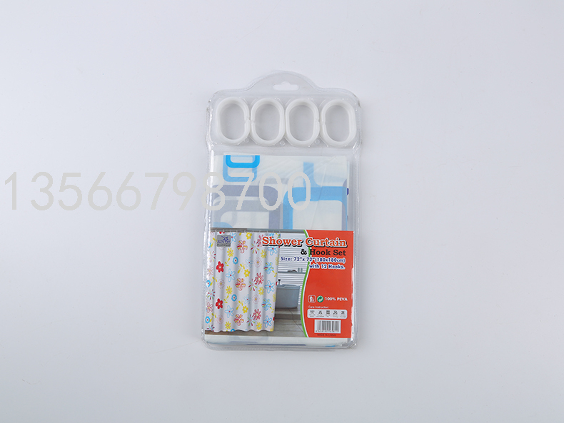 Factory Dedicated Printing Pattern Waterproof Shower Curtain Portable Partition Curtain Wholesale Shower Curtain Partition Curtain with Hook
