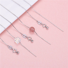 S925 Pure Silver Ear Hook Accessories Earrings Ear Rings Gold Plated Handmade DIY Sterling Silver Accessories  Wholesale