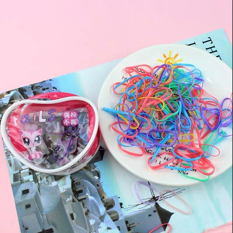 New Children's Hair Accessories Sweet Cute Wallet Disposable Hair Ring Hair Rope Zipper Bag Rubber Band Free Shipping