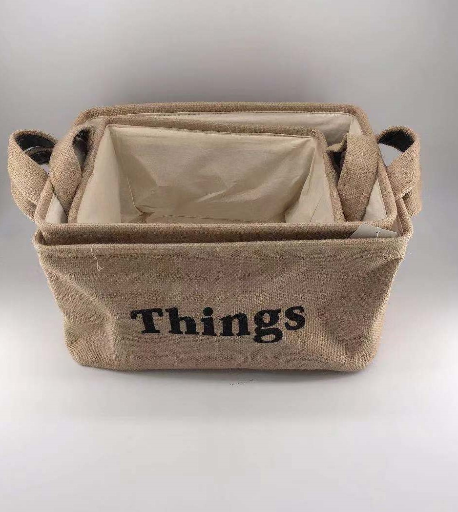 Factory Direct Sales Toy Household Storage Basket Multi-Functional Storage Basket Three-Piece Set Combination Storage Can Also Be Customized