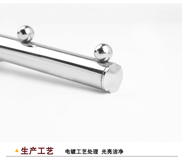 Hundred million standard manufacturers hot sale 19 pipe with beads hook supermarket shelf display dedicated display rack iron hook