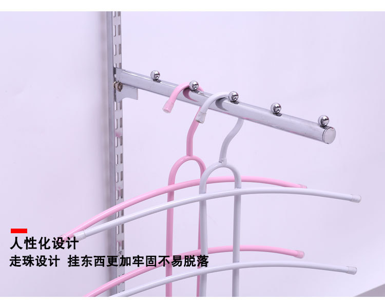 Hundred million standard manufacturers hot sale 19 pipe with beads hook supermarket shelf display dedicated display rack iron hook