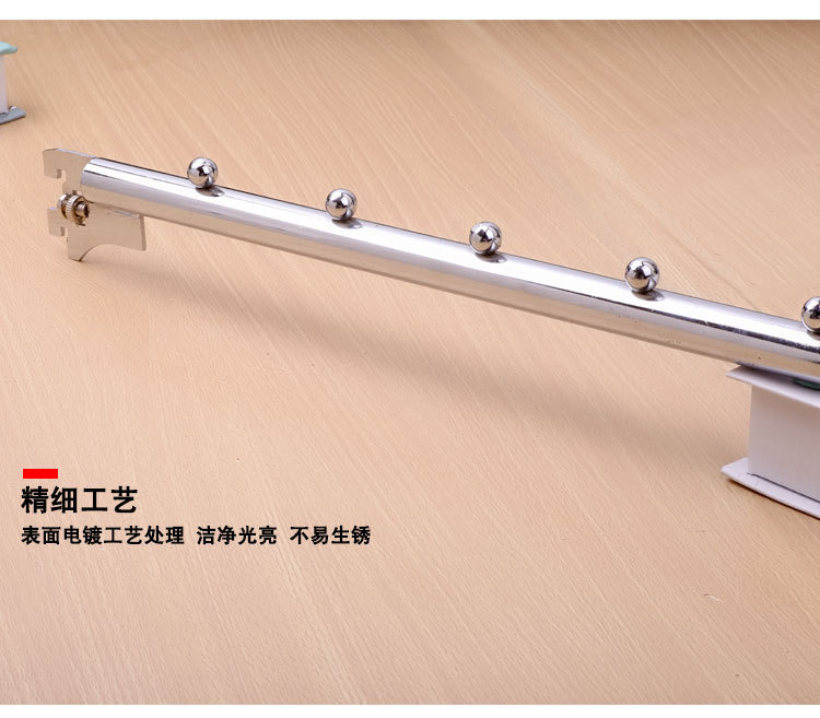 Hundred million standard manufacturers hot sale 19 pipe with beads hook supermarket shelf display dedicated display rack iron hook
