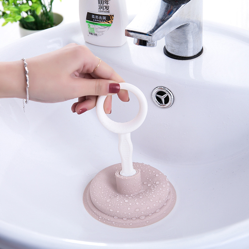 Kitchen Sink Pipe Drainage Facility Bathroom Toilet Plunger Sewer Bathtub Strong Leather Suction Cup Fantastic Floor Drainer Cover