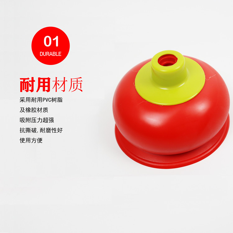 Toilet Artifact Toilet Plunger Plunger Strong Suction Cup Drainage Facility Household Sewer Toilet Blocking Plunger Tools