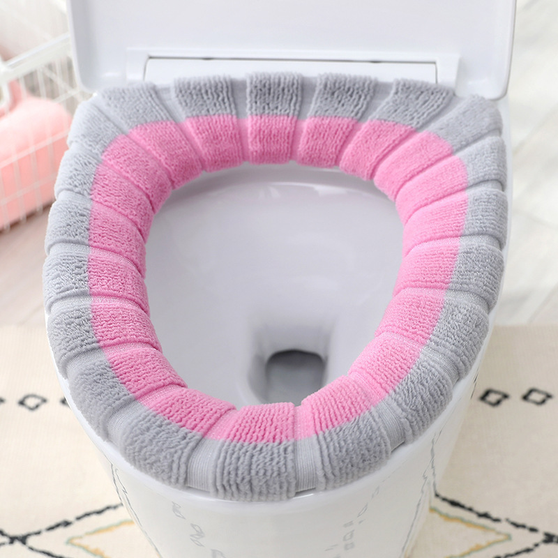 Toilet Cushion Accessories Velvet Padded Suit Household Thickened Toilet Seat Four Seasons Universal Toilet Cover Closestool Cushion Toilet