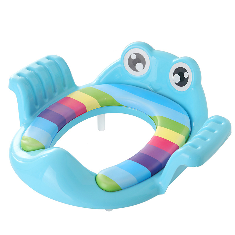 Children&#039;s Auxiliary Toilet Children Toilet Seat Male and Female Baby Toilet Ring Soft Cushion Baby Commode Thickened